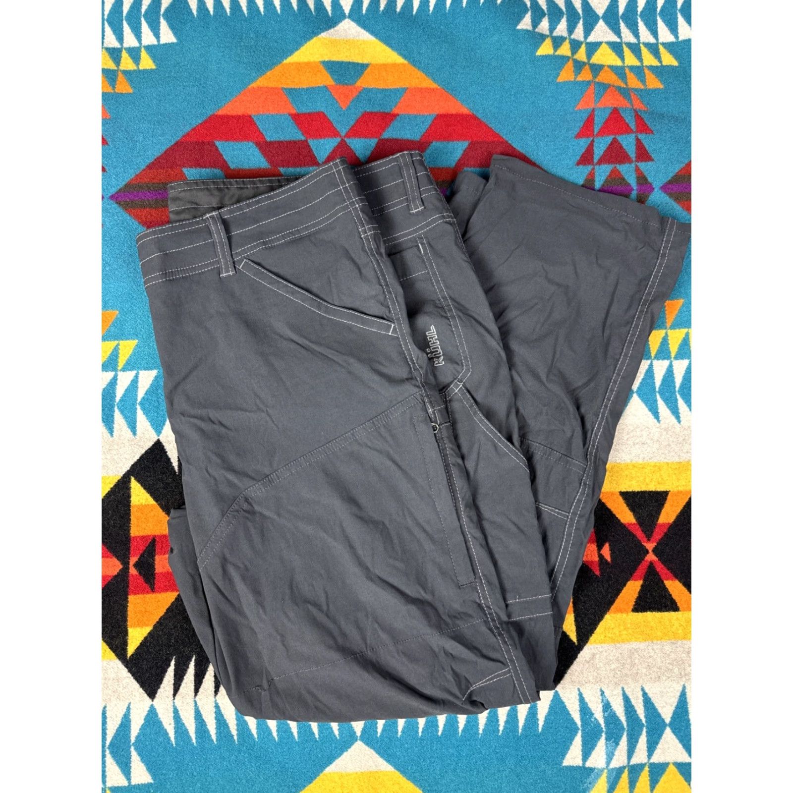 Vintage Kuhl Mens Hiking Pants Carpenter Gray 38x30 Pants Mens Regular 38 Gray Carpenter Outdoors Hands Mens Size US 38 / EU 54 - 2 Thumbnail