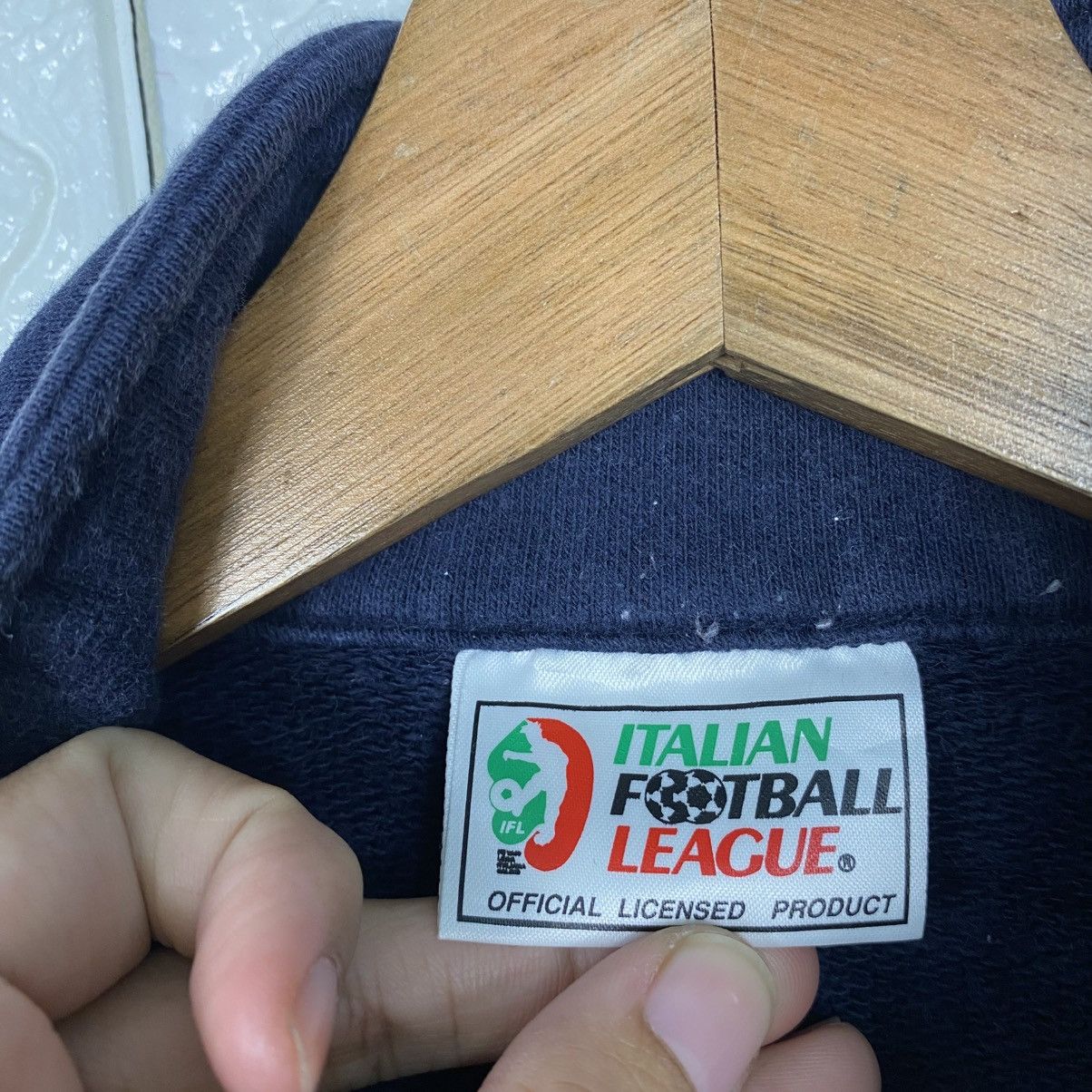 Japanese Brand 📌Vintage Sweatshirt Big Logo Italian Football League Size US L / EU 52-54 / 3 - 16 Thumbnail