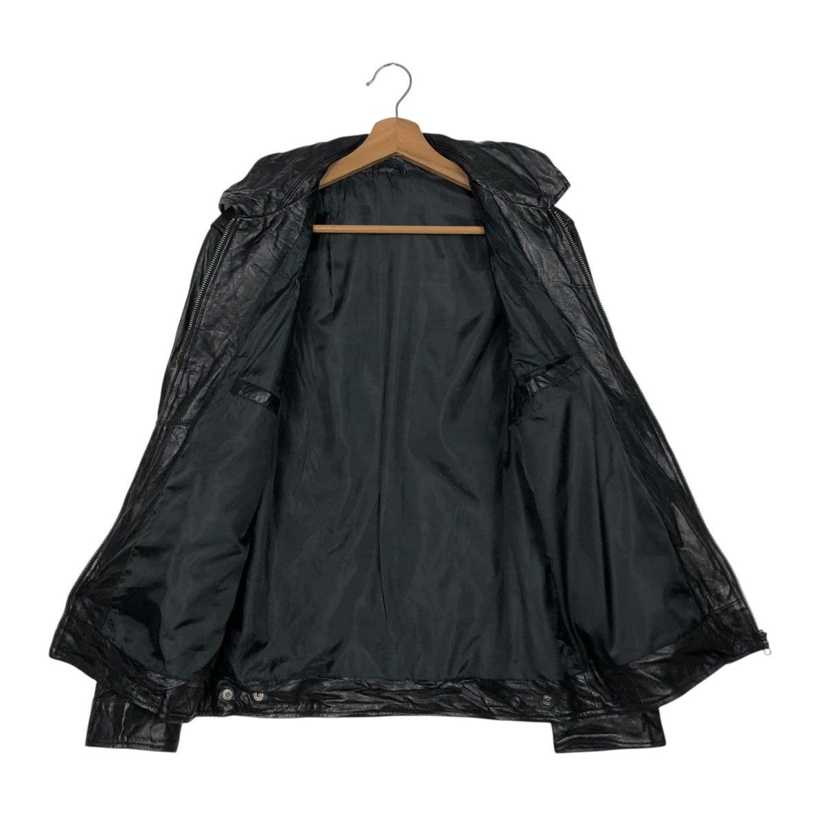 Japanese Brand 🔥VINTAGE UNBRANDED SOFT LEATHER JACKET RACER ISSEY MIYAKE Size US S / EU 44-46 / 1 - 15 Thumbnail