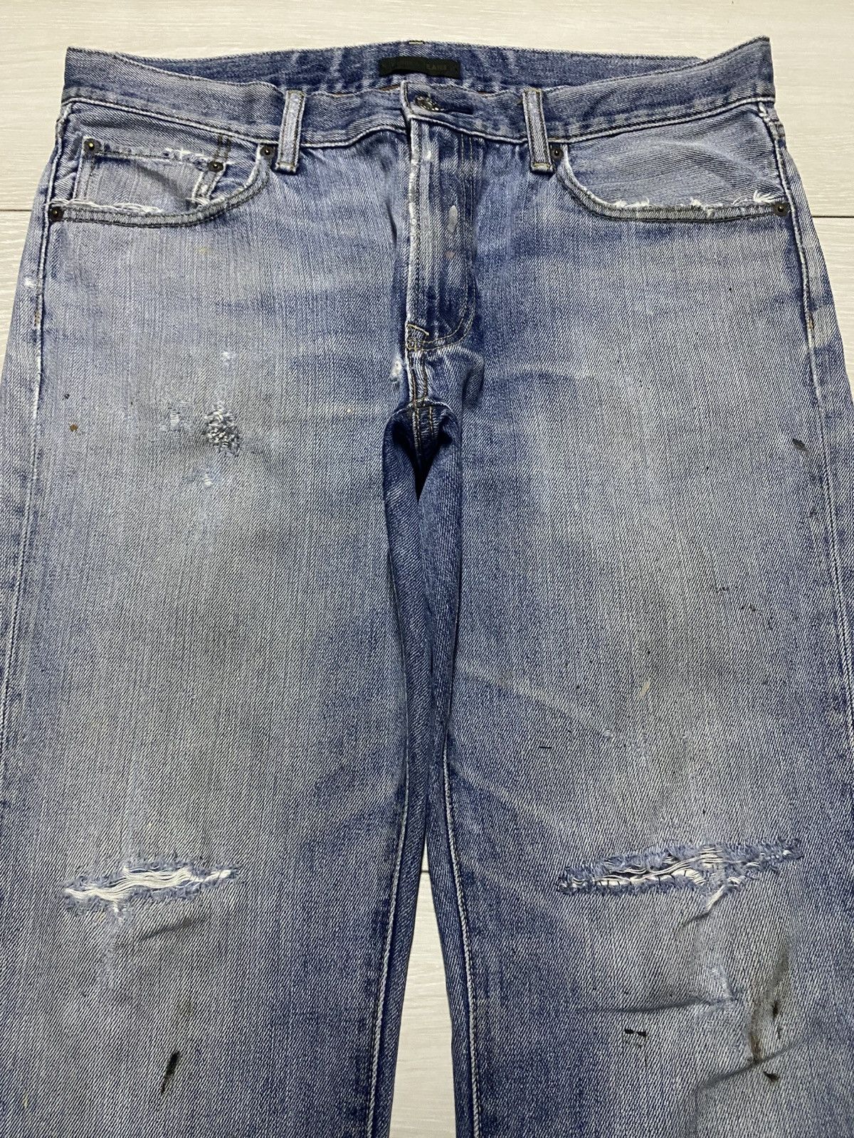 Uniqlo Vintage Uniqlo Grunge Distressed Loose Jeans Size US 36 / EU 52 - 3 Thumbnail