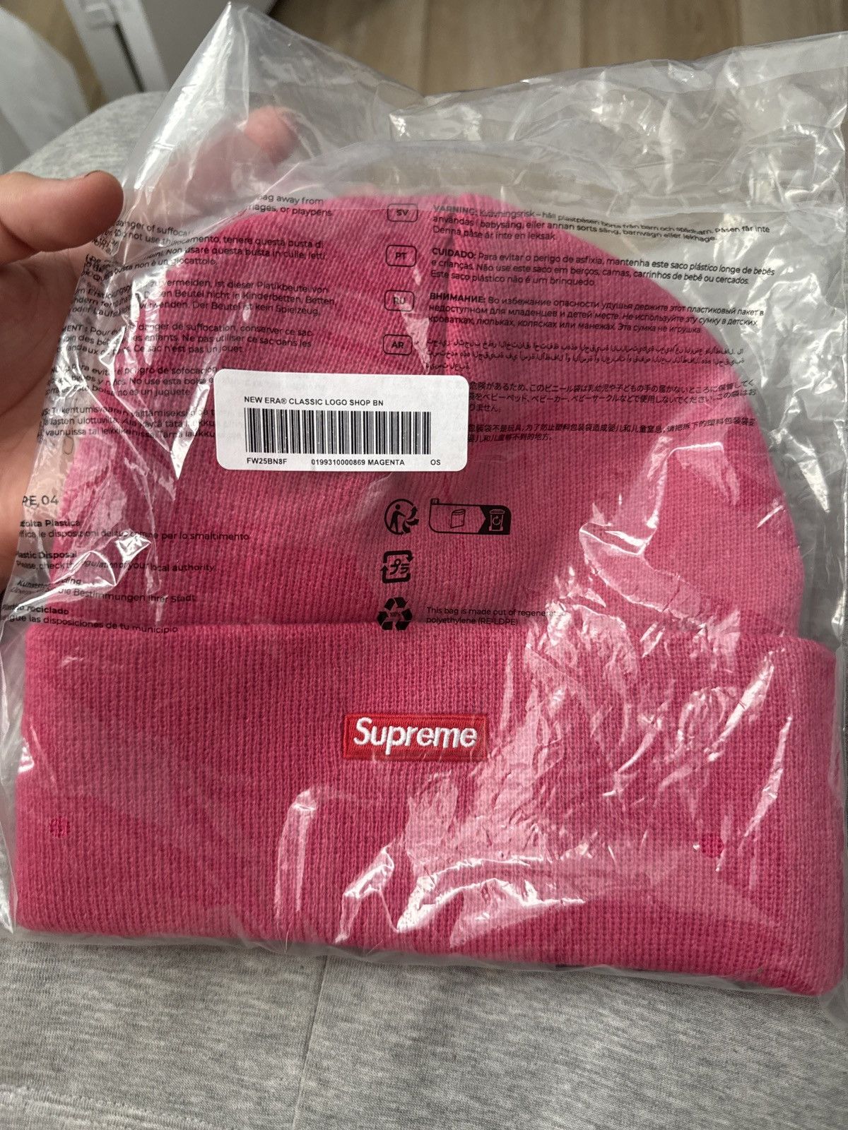 Supreme Supreme pink beanie Size ONE SIZE - 3 Thumbnail