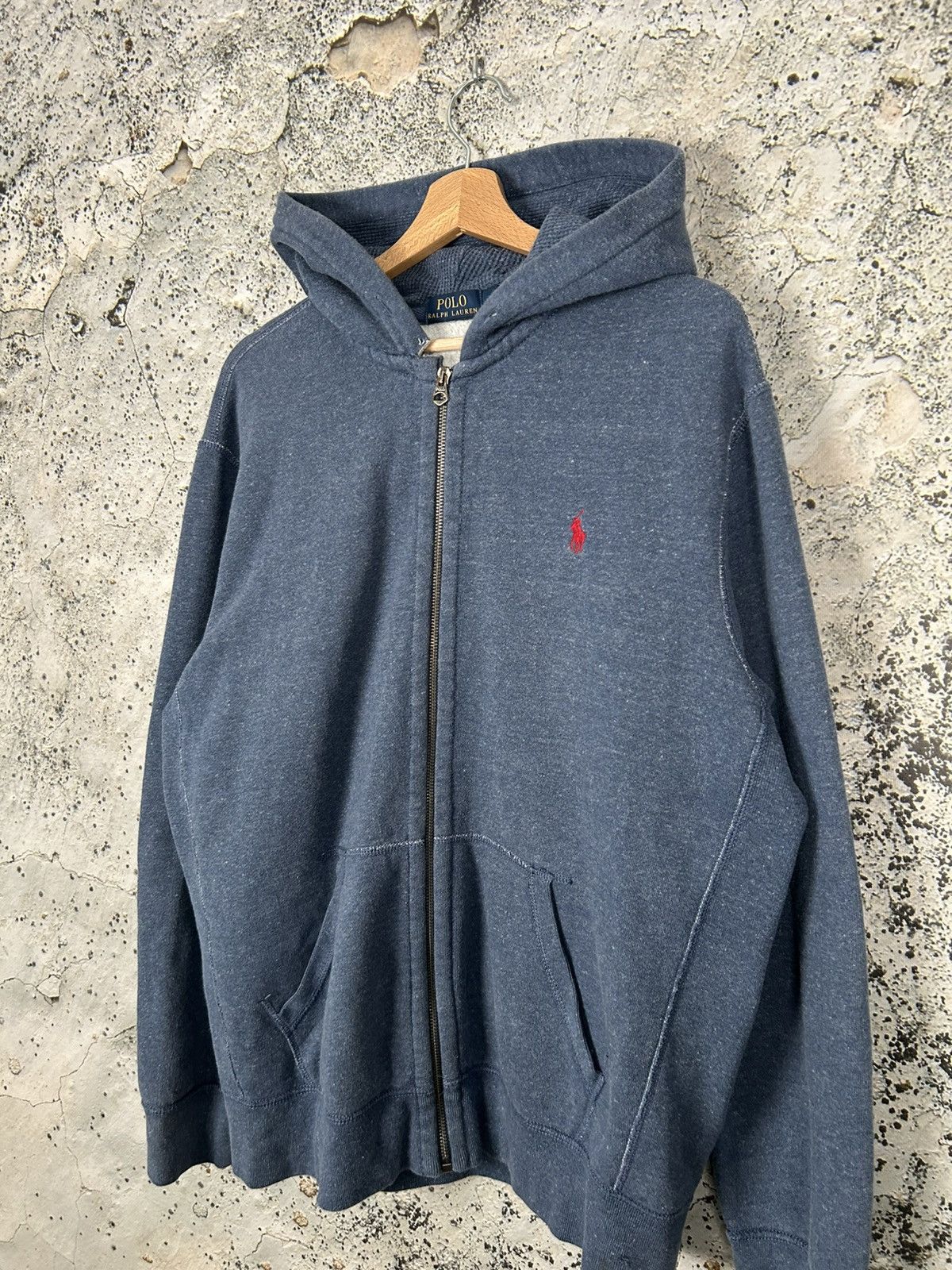 Polo Ralph Lauren Vintage Polo Ralph Lauren Zip Hoodie Baggy Boxy Rap Skate Size US L / EU 52-54 / 3 - 2 Thumbnail