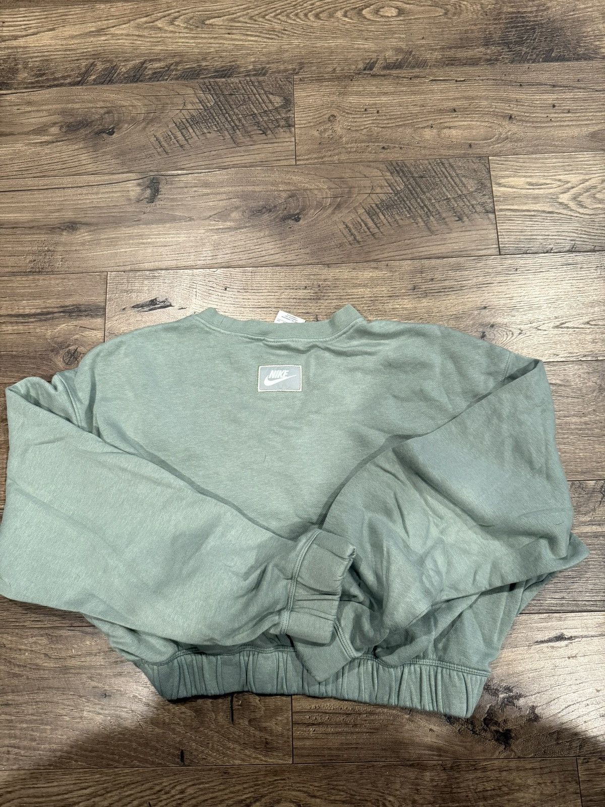 Nike Nike Green Cropped New Icon Clash Sweatshirt Sz XS Size XS / US 0-2 / IT 36-38 - 2 Thumbnail