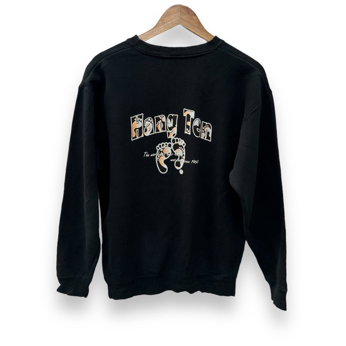 Hang Ten × Vintage Sweatshirt with big logo on back Size US M / EU 48-50 / 2 - 1 Thumbnail