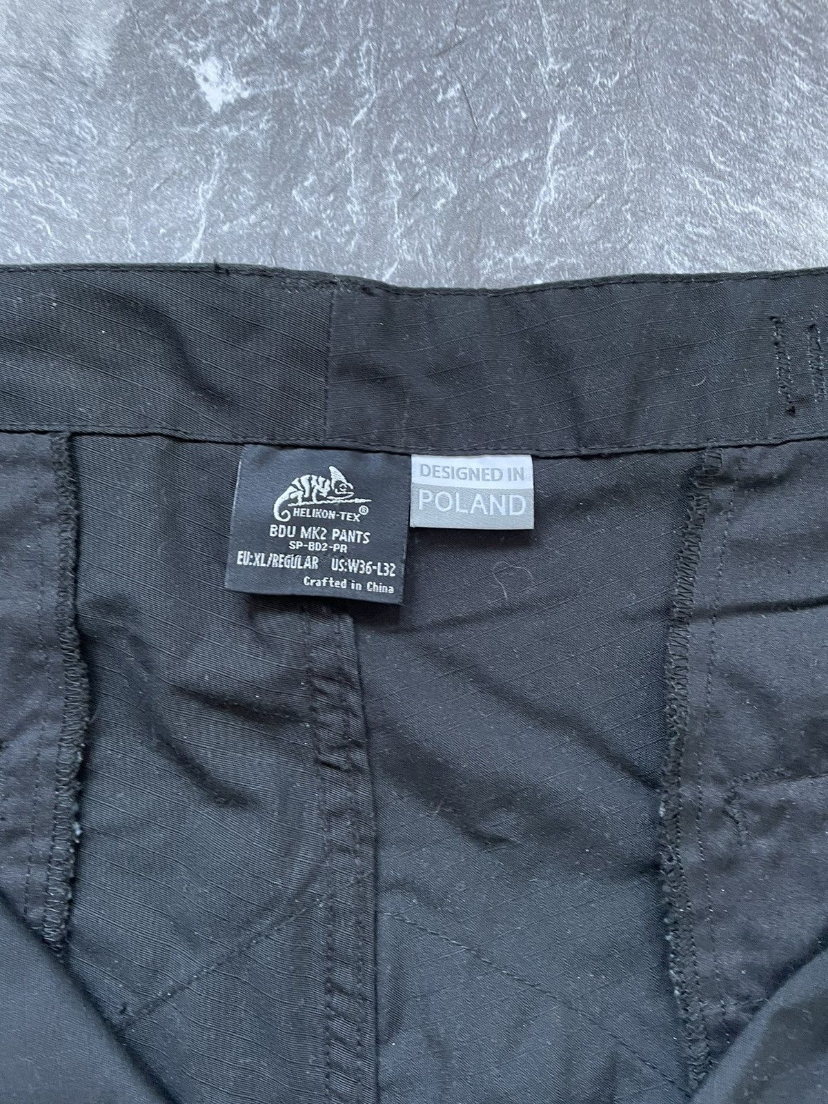 Vintage Helikon Tex military cargo black pants baggy mens XL Size US 36 / EU 52 - 11 Thumbnail