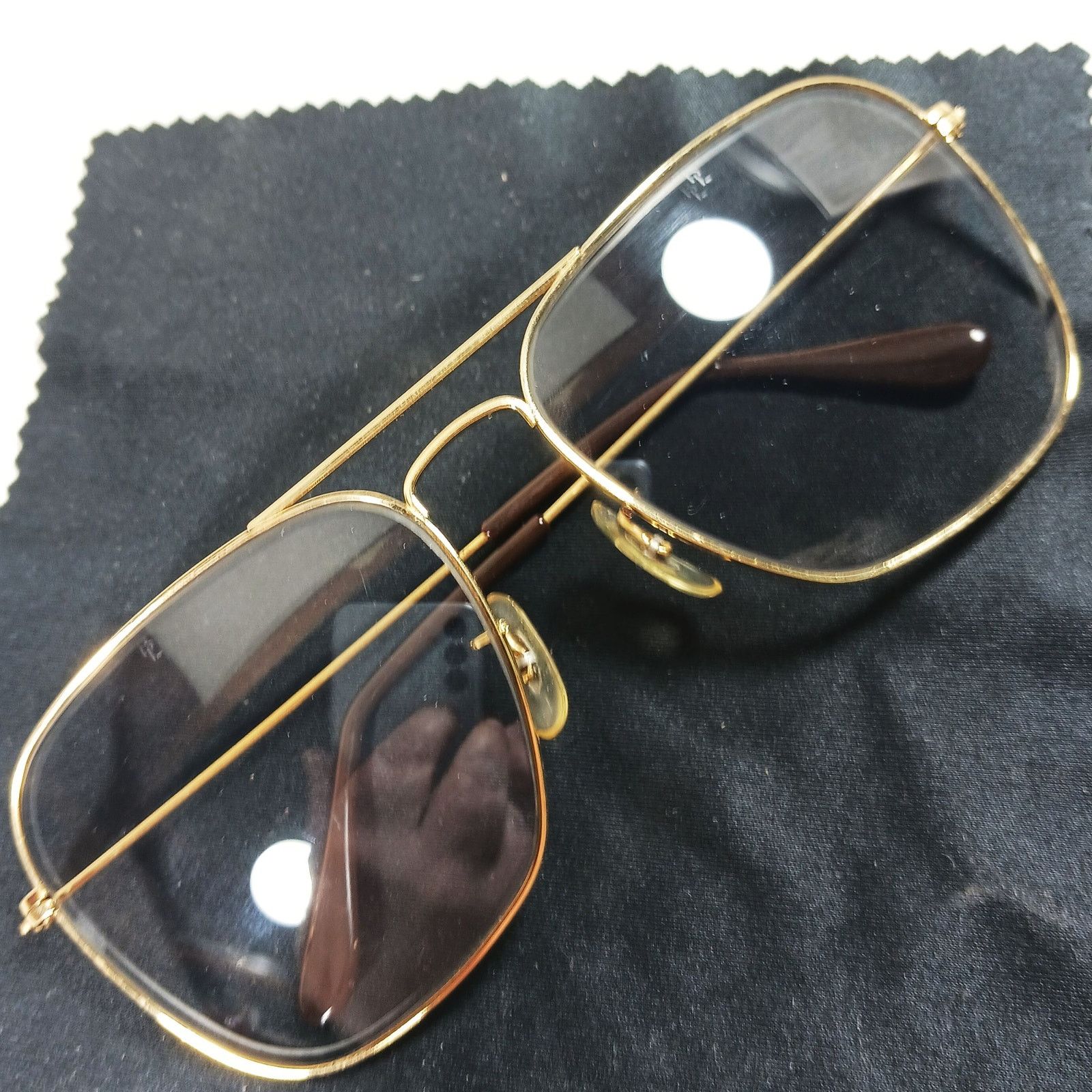 Bausch & Lomb Ray‑Ban B&L Caravan Gold‑Filled USA Photogray Sunglasses Size ONE SIZE - 7 Thumbnail