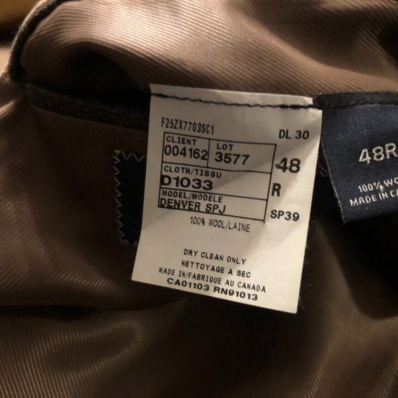 Daniel Cremieux DANIEL CREMIEUX BIG&TALL MEN'S WOOL SPORT COAT BLAZER SZ:48R Size 48R - 16 Thumbnail