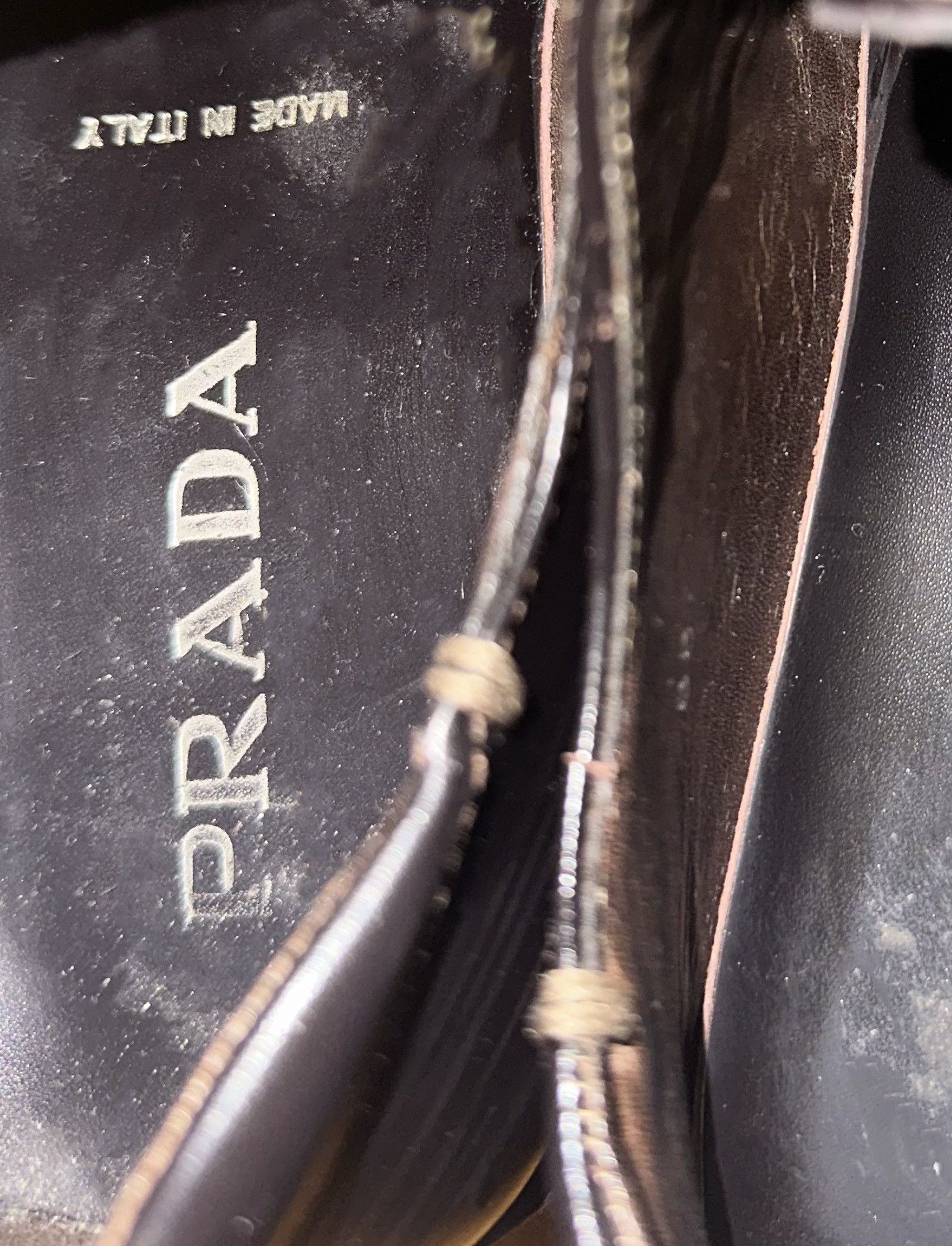 Prada Prada Leather Kiltie Oxford Shoes, Walnut Brown, Italy Size US 9.5 / EU 42-43 - 9 Thumbnail