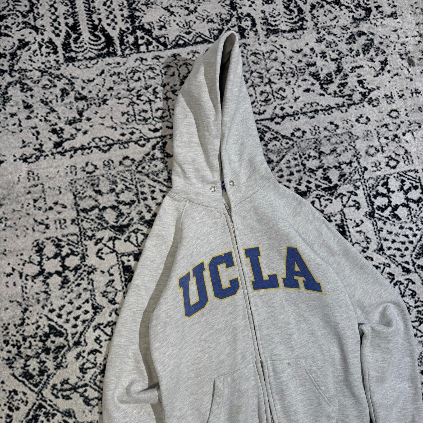 Vintage Vintage Unisex Grey Cotton Hoodie Size S UCLA Regular Fit Size US S / EU 44-46 / 1 - 4 Thumbnail