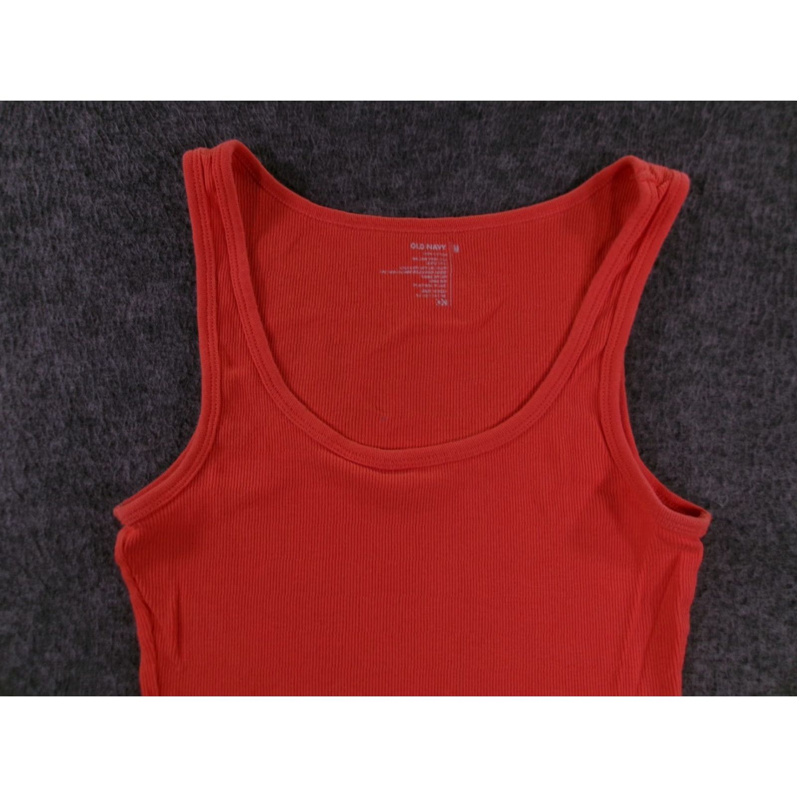 Old Navy OLD NAVY Tank Top Women Medium Orange Solid Sleeveless Basic Y2K Preppy Menswear Size M / US 6-8 / IT 42-44 - 2 Thumbnail