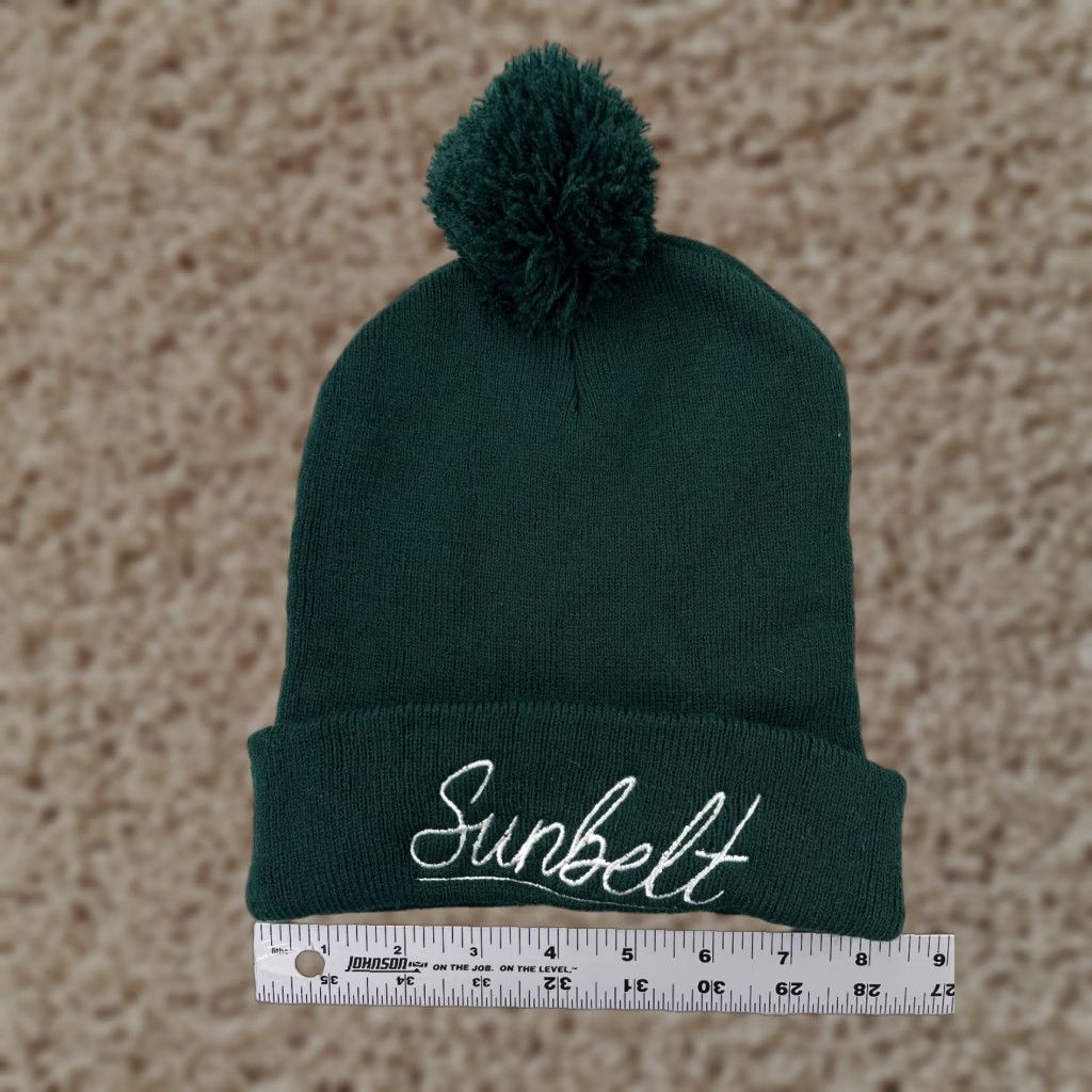 Equipment PromoHeadwear Beanie Sunbelt Toque Adult One Size Green Knit Logo Acrylic Equipment Rental Pom Size ONE SIZE - 1 Thumbnail