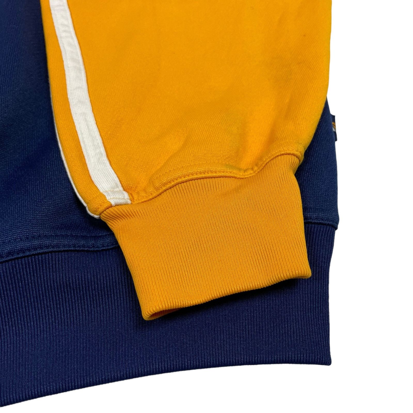 Adidas × Vintage Vintage Adidas Men's Navy Yellow Pullover Sweatshirt Large Size US L / EU 52-54 / 3 - 4 Thumbnail