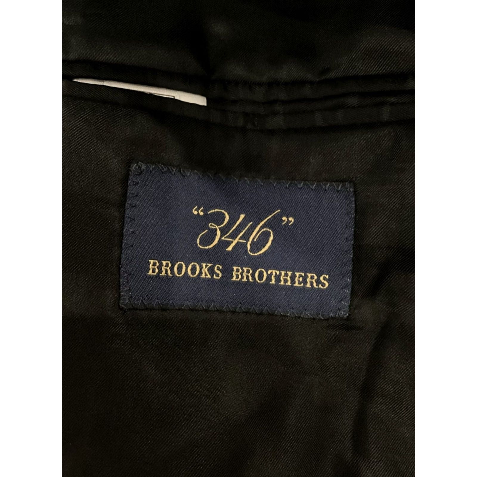 Brooks Brothers 346 Brooks Brothers Suit Coat Mens 50 Black Wool Tuxedo Jacket Regular Formal Suit Jacket Size 50R - 4 Thumbnail