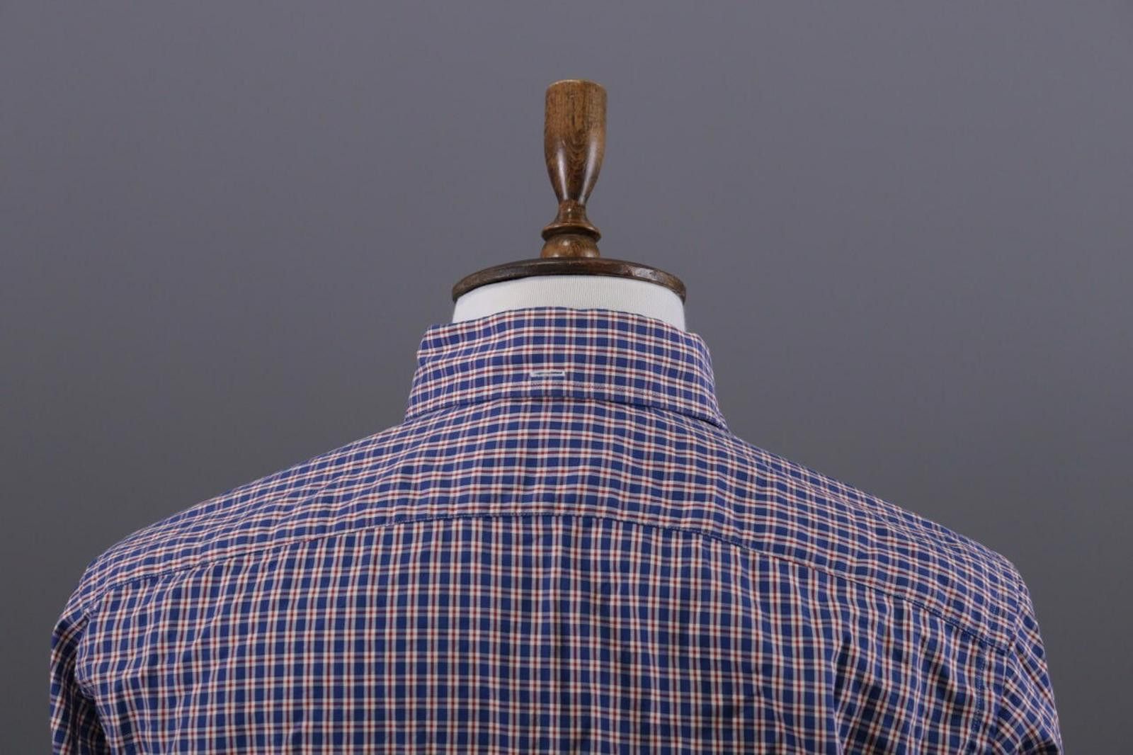 Eton Eton Slim Blue Check Luxury Button Down Shirt Size 41 / 16 Size US M / EU 48-50 / 2 - 8 Thumbnail