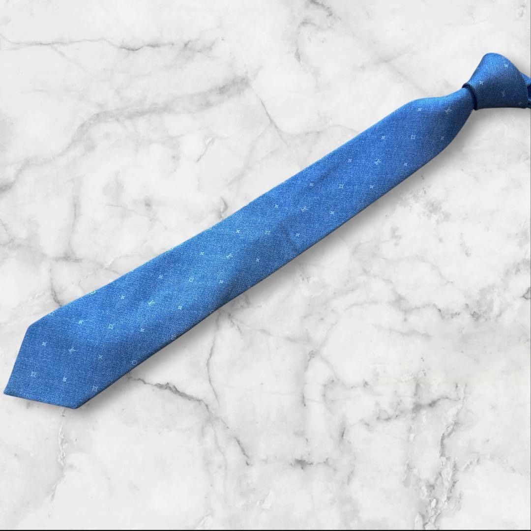 Louis Vuitton Louis Vuitton monogram LV silk neck tie Size ONE SIZE - 1 Thumbnail