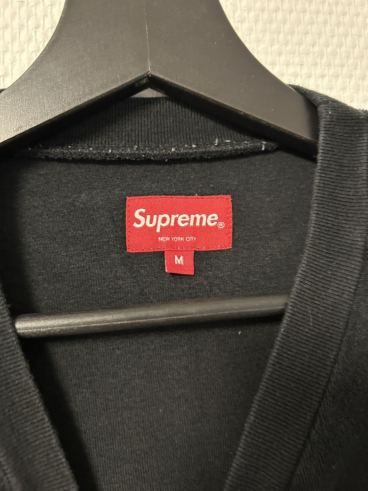 Supreme Supreme - SS18 Chest Stripe Terry Tee Schwarz🖤🤍 Size US M / EU 48-50 / 2 - 3 Thumbnail