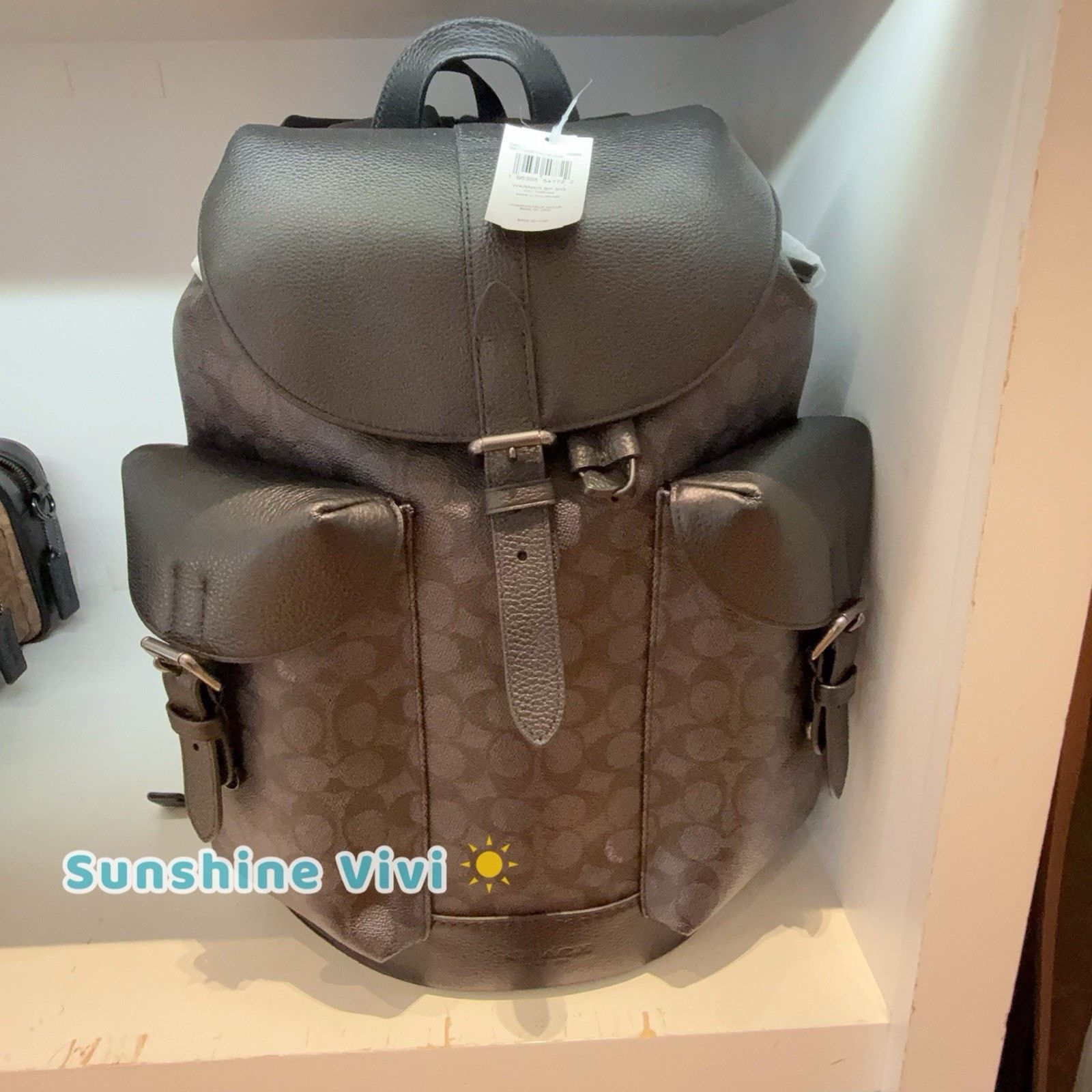 Coach NWT Coach Warner Backpack Gunmetal/charcoal /black CW211 Size ONE SIZE - 1 Thumbnail