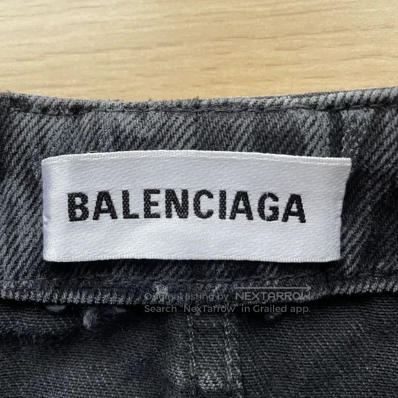 Balenciaga Balenciaga Logo print mini denim skirt Size 35" - 5 Thumbnail