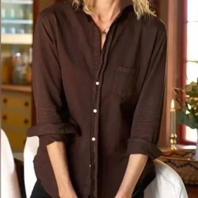 Frank & Eileen Frank & Eileen Barry Button Down Shirt Washed Brown Size S / US 4 / IT 40 - 1 Thumbnail