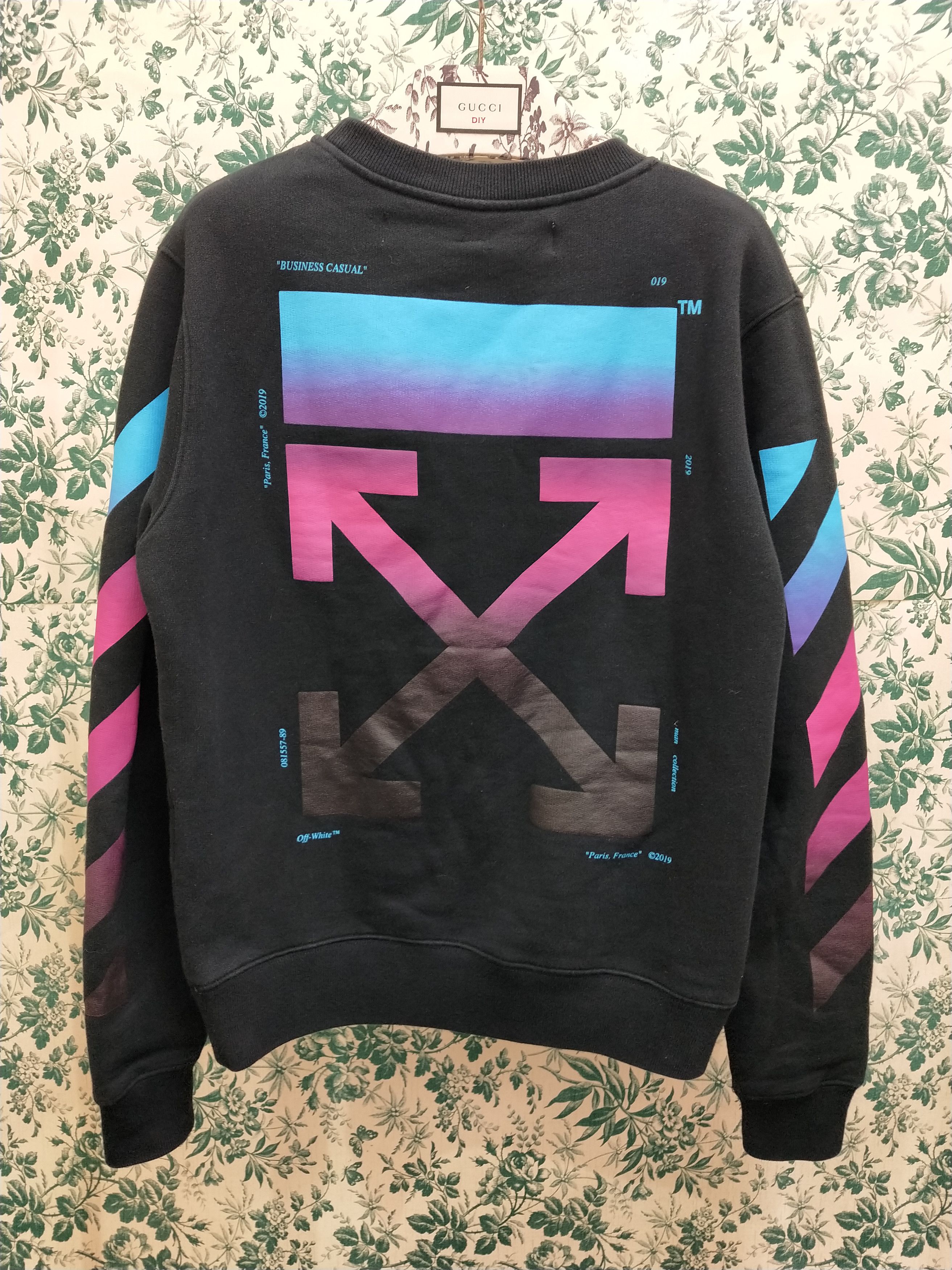 Off White Multicolor Gradient Arrow Sweatshirt Grailed