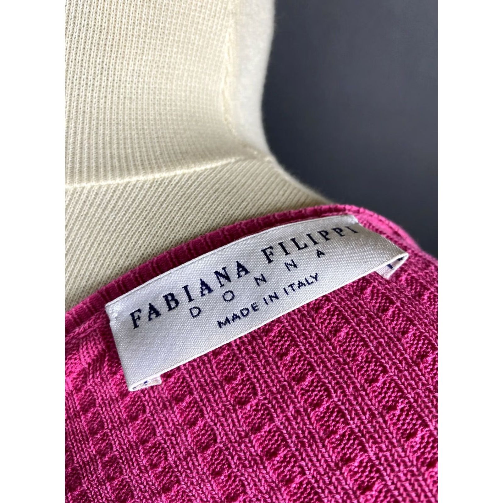 Fabiana Filippi VINTAGE Fabiana Filippi Donna Knit Cardigan Cotton Button-Up Size M Women's Size M / US 6-8 / IT 42-44 - 5 Thumbnail