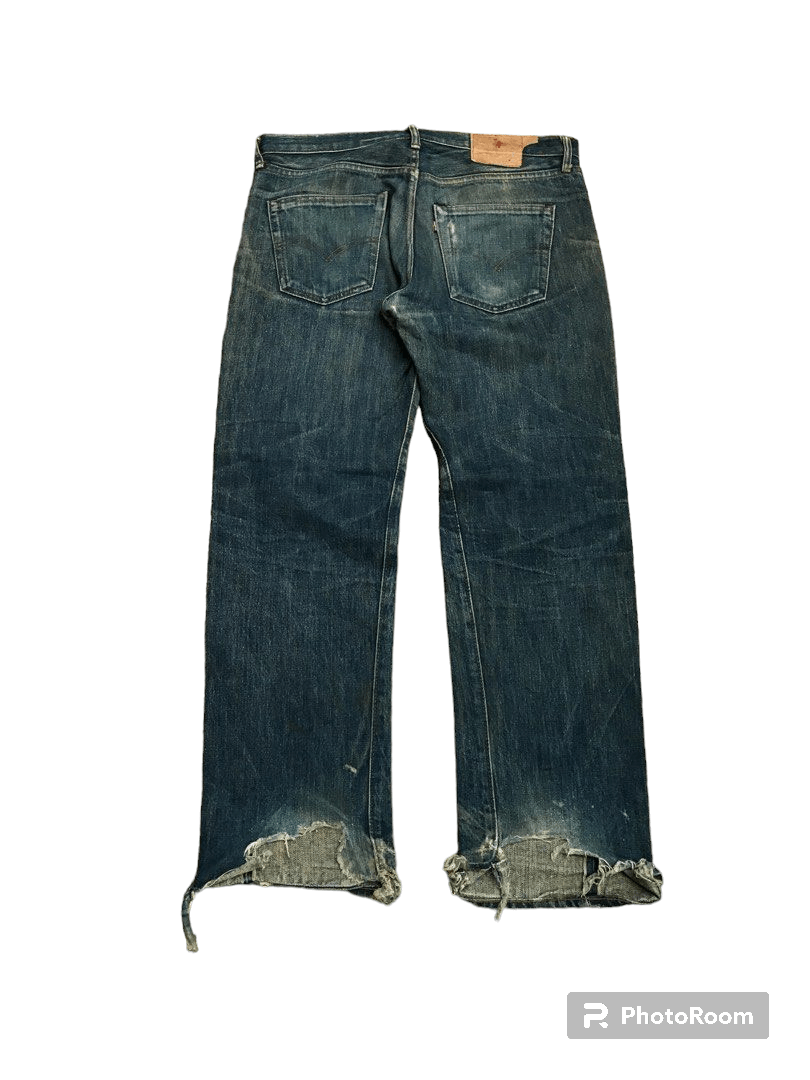 Levi's × Vintage Vintage 1992 Levis Big E selvedge distressed denim Size US 32 / EU 48 - 1 Thumbnail
