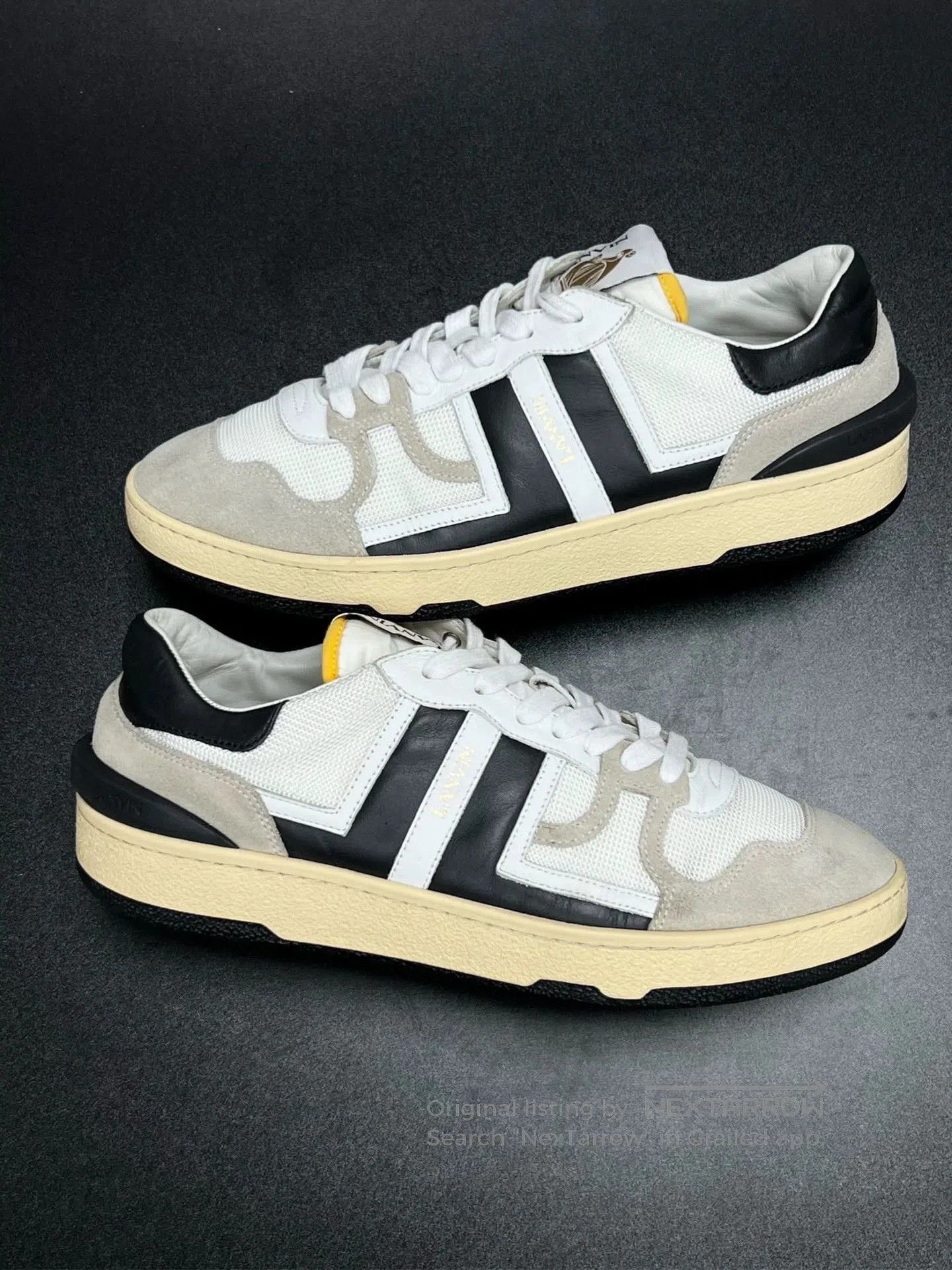 Lanvin lanvin clay low-top sneakers black and white. Size US 10 / EU 43 - 5 Thumbnail