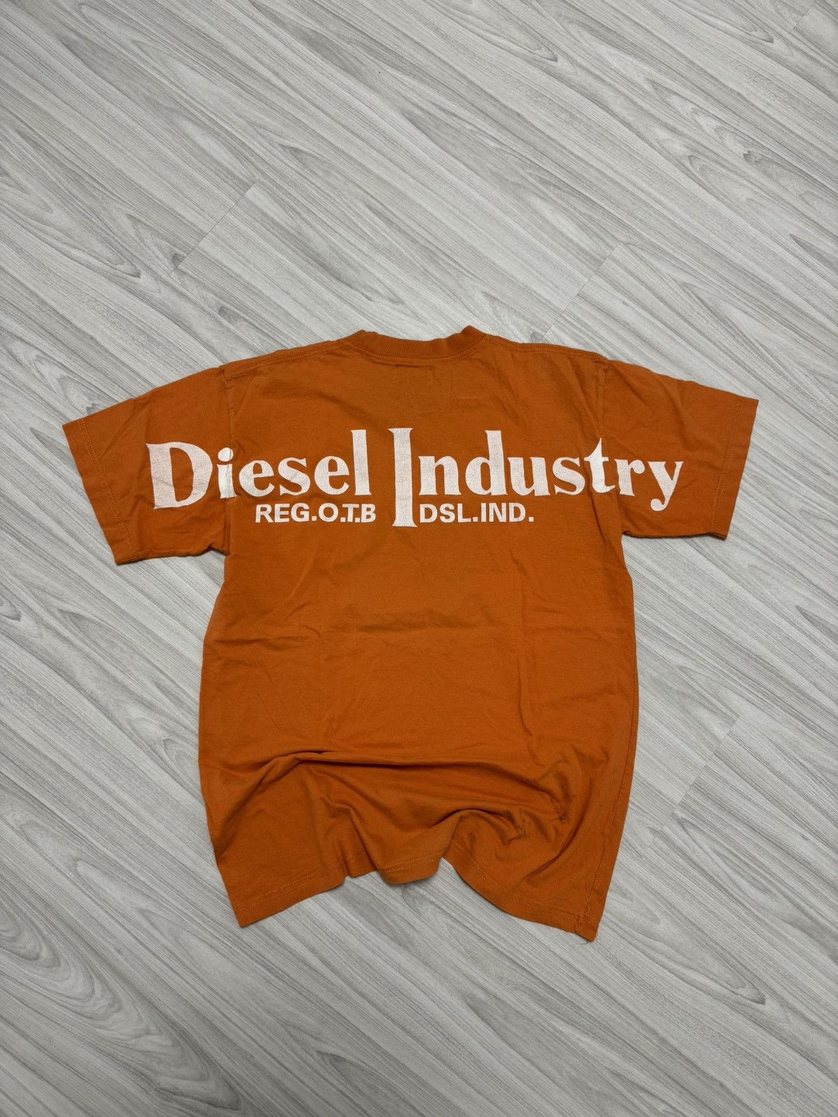 Diesel × Vintage Vintage Y2K Diesel Industry Big Logo Orange tee Size US M / EU 48-50 / 2 - 1 Thumbnail