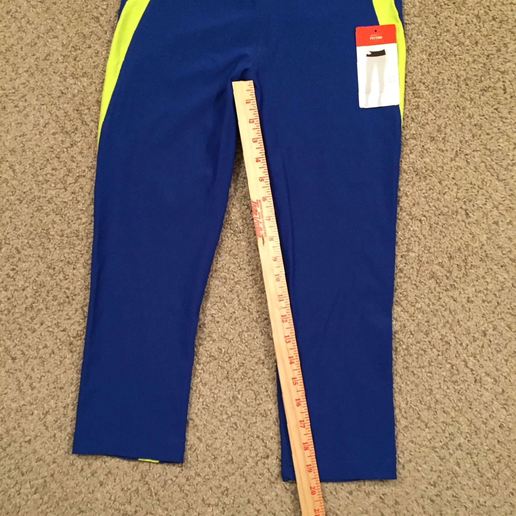 Vintage Xersion Capri Leggings Small Fitted Blue Green New Women's Capris Leggings Size S Activewear Size 28" / US 6 / IT 42 - 4 Thumbnail