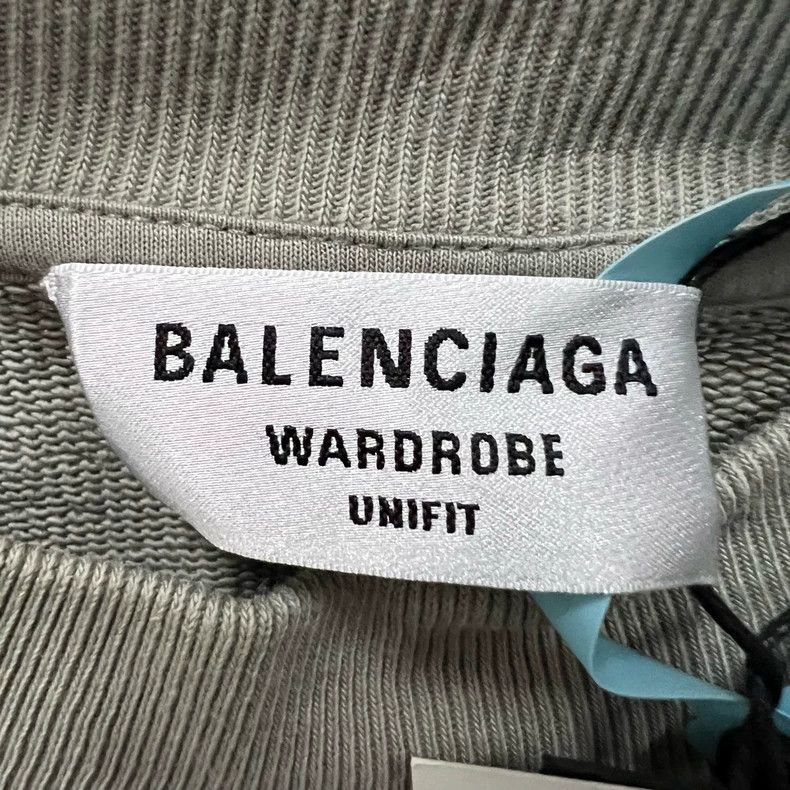 Balenciaga Balenciaga Grey embroidered logo sweatshirt Size US M / EU 48-50 / 2 - 4 Thumbnail