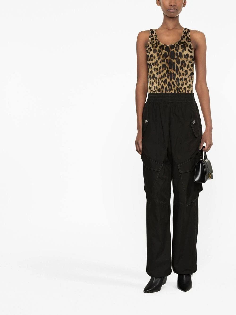 Balmain o1s1rm0624 Tank Top in Leopard Size L / US 10 / IT 46 - 4 Thumbnail
