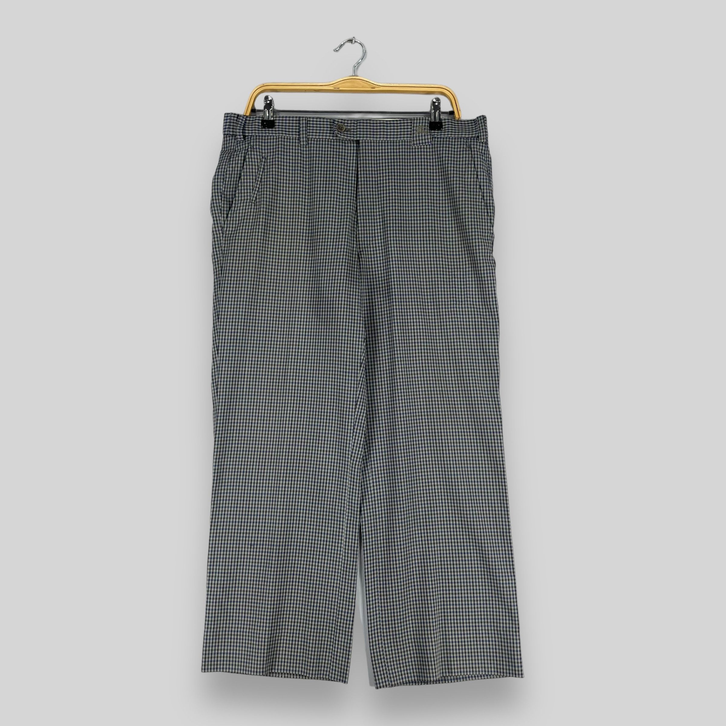 Vintage Burberrys Plaid Checkered Gingham Baggy Pants