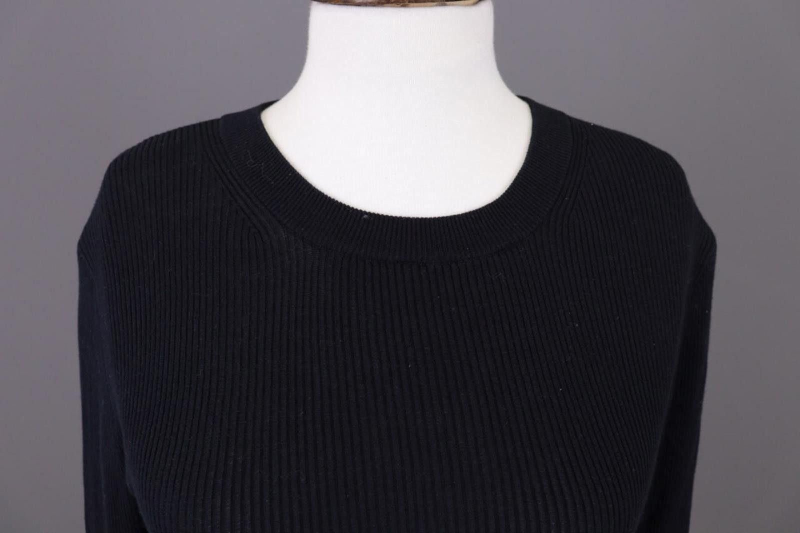 J.Crew J.Crew Black Ribbed Jumper Knit Sweater Size M Size M / US 6-8 / IT 42-44 - 7 Thumbnail