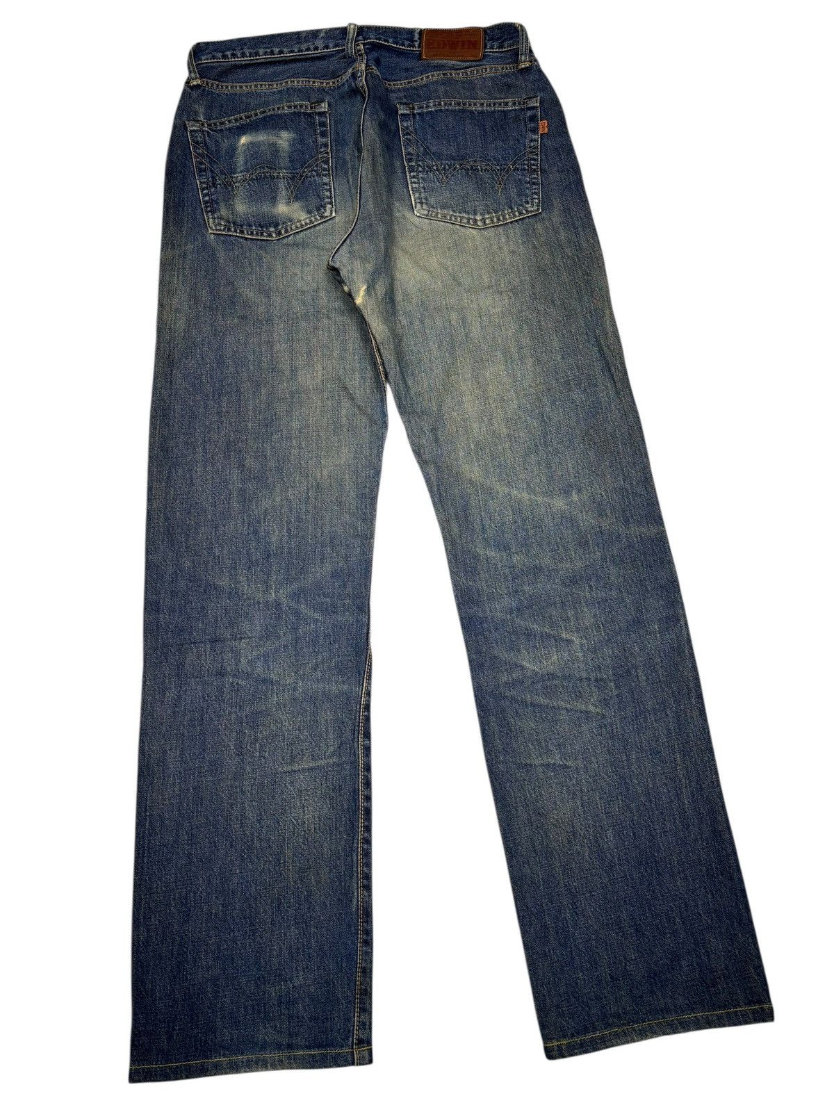 Kapital 🔥EDWIN 505xx SELVEDGE BAGGY JEANS MUD WASH DISTRESSED DENIM Size US 34 / EU 50 - 5 Thumbnail