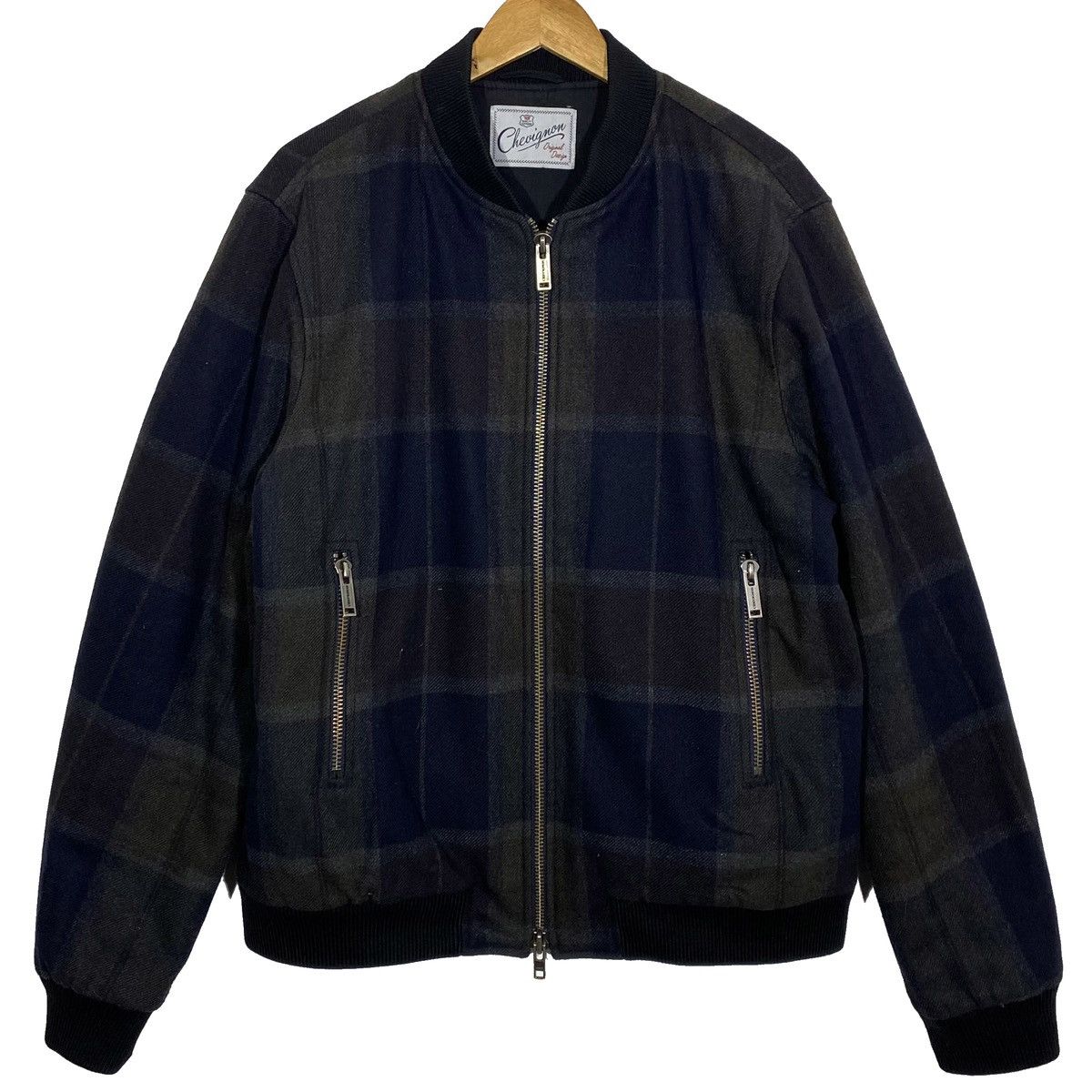 Teddy Varsity Carreaux Vintage Chevignon (Laine Mixte)