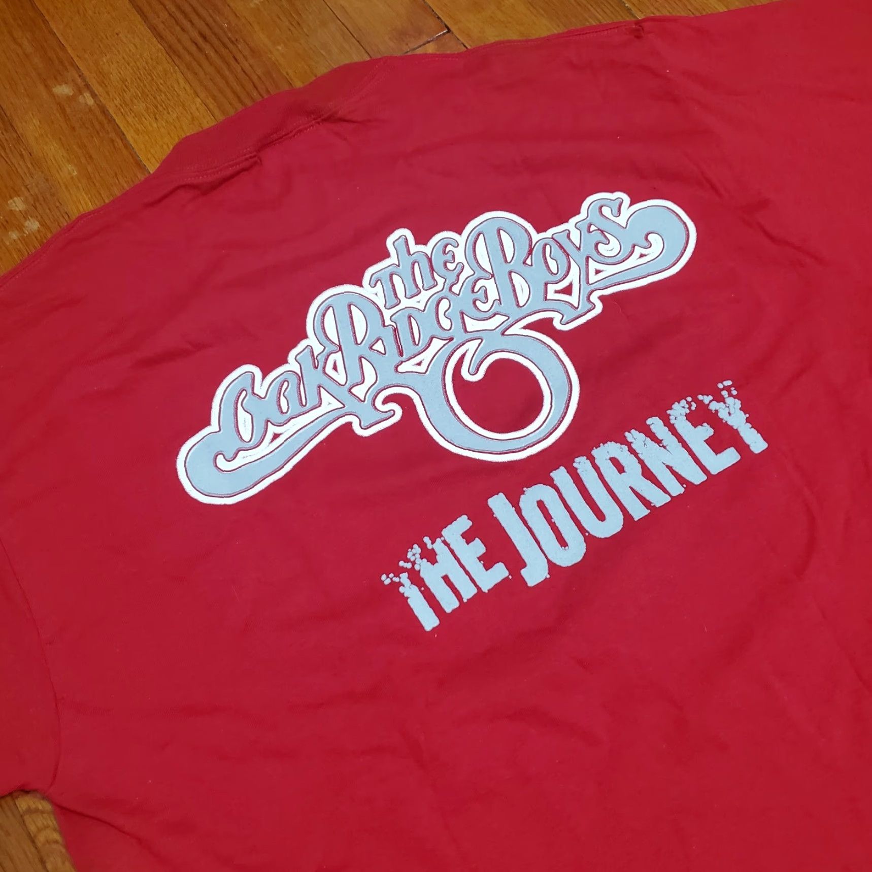 Delta VINTAGE The Oak Ridge Boys The Journey USA Red Shirt Mens L Shirt Red 90s Band Music Rock USA Mens L Size US L / EU 52-54 / 3 - 7 Thumbnail