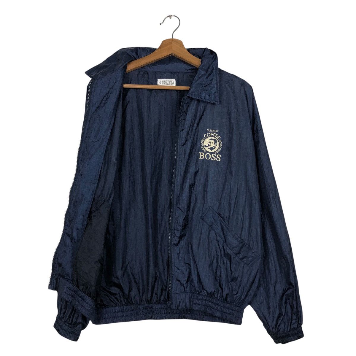 Japanese Brand 📌Vintage Bomber Jacket Nylon Suntory Coffee Issey Miyake Size US M / EU 48-50 / 2 - 13 Thumbnail