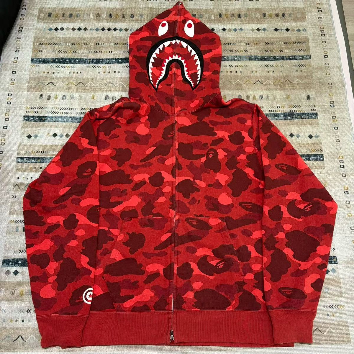 Bape BAPE CAMO SHARK FULL ZIP HOODIE Size US XXL / EU 58 / 5 - 1 Thumbnail