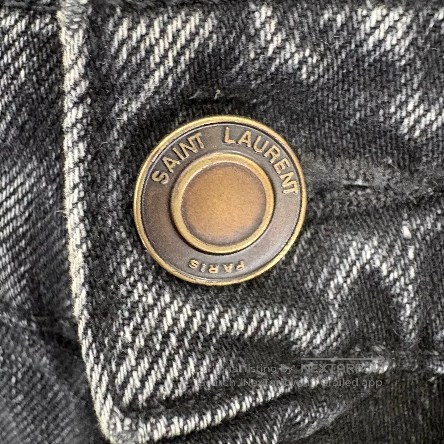 Saint Laurent Paris Saint Laurent Paris Sword-cut denim jeans Size 29" - 7 Thumbnail