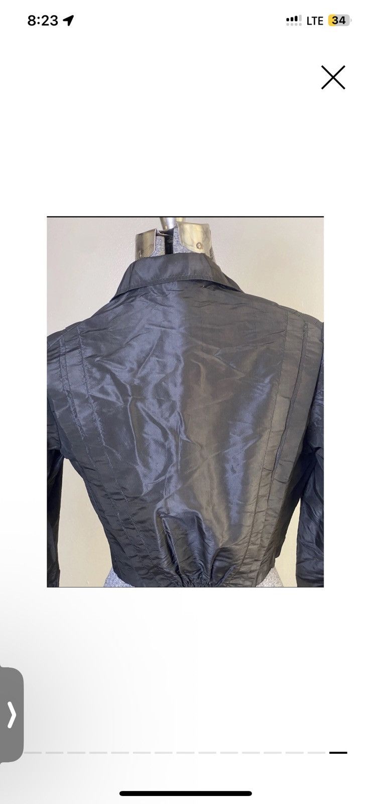 Vintage Antique 30’s Victorian Silk Corset Blouse Crop Top Camisole Size XS / US 0-2 / IT 36-38 - 2 Thumbnail