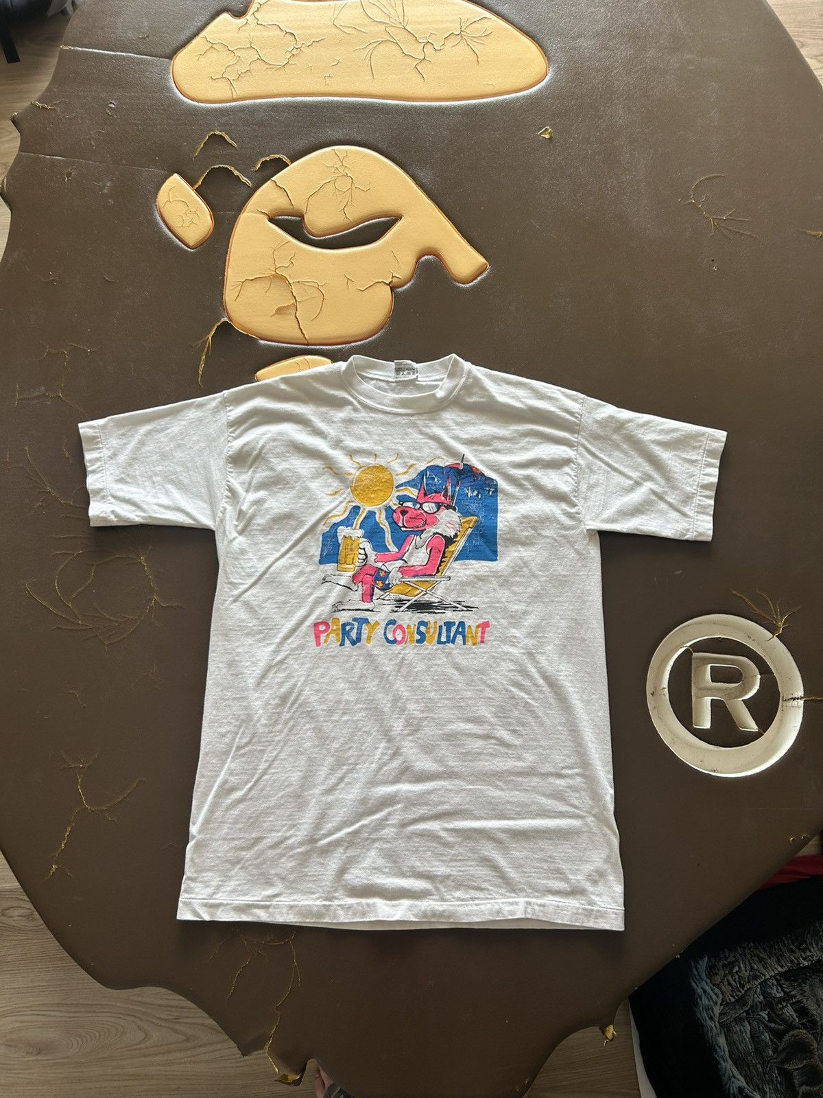 Vintage Vintage Party Consultant Drinking Summer Tee White Size US L / EU 52-54 / 3 - 1 Thumbnail