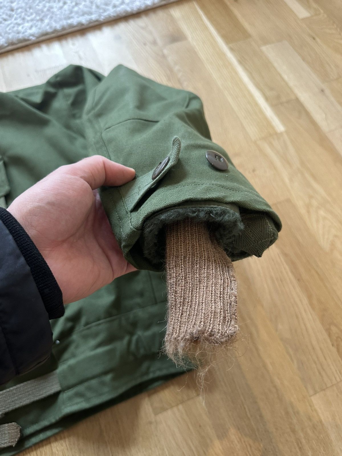 Vintage Swedish Army Motorcycle Jacket 1961 Size US L / EU 52-54 / 3 - 6 Thumbnail