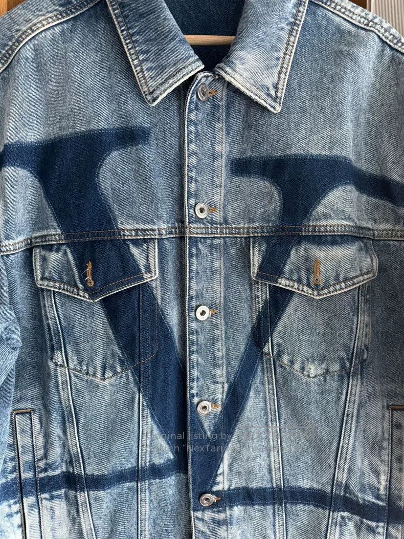 Valentino Valentino Big Vlogo washed denim jacket Size M / US 6-8 / IT 42-44 - 2 Thumbnail