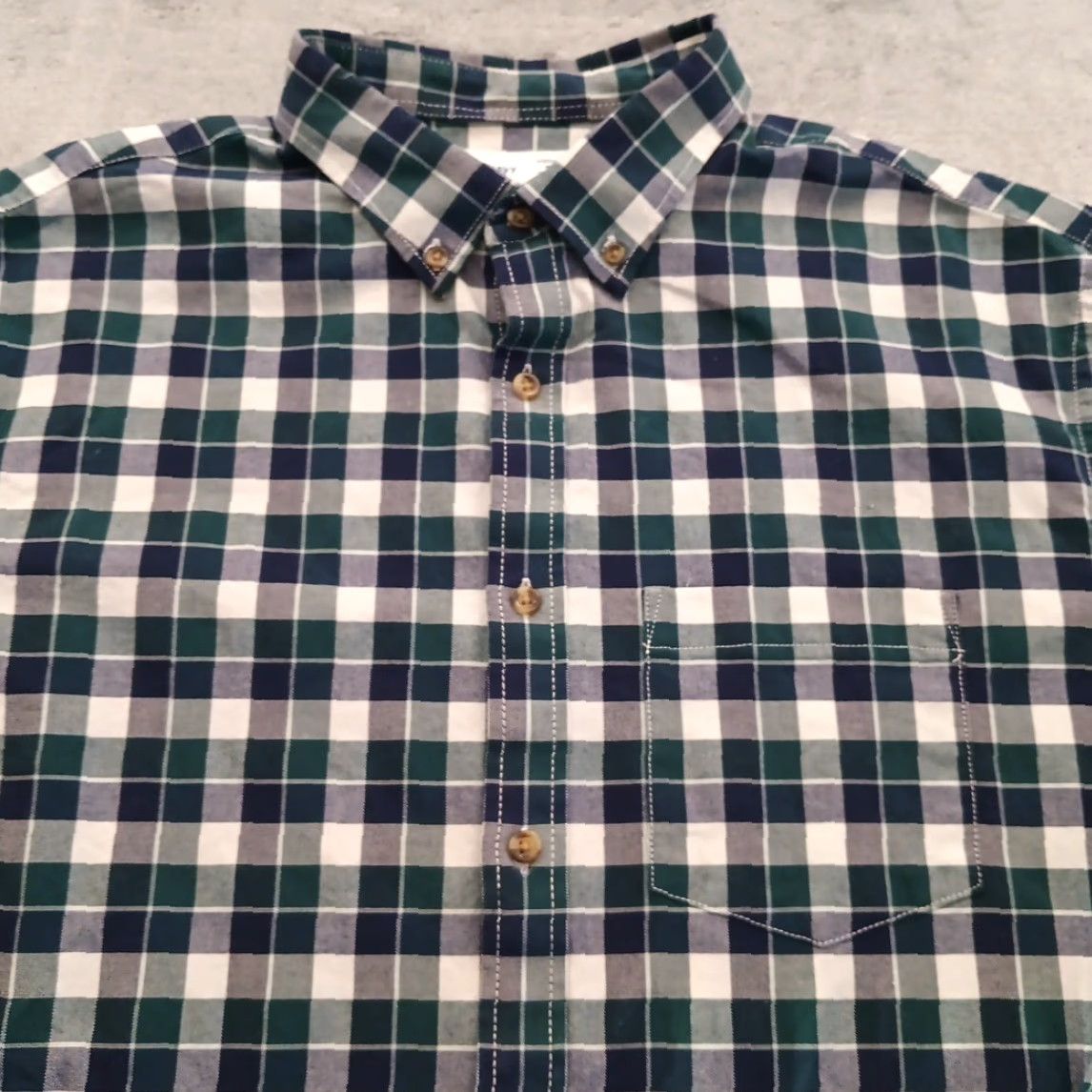 Old Navy Old Navy Shirt Mens XL Green Long Sleeve Button Down Cotton Blend Size US XL / EU 56 / 4 - 2 Thumbnail