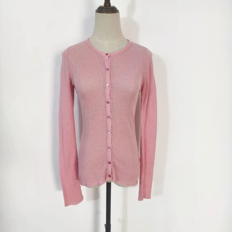 Burberry Burberry Women's Pink Cotton Blend Cardigan Size M / US 6-8 / IT 42-44 - 1 Thumbnail