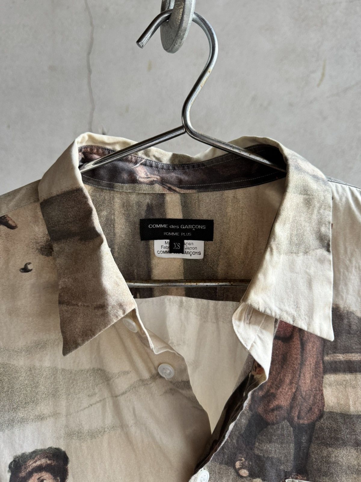 Comme des Garcons Homme Plus Comme Des Garcons Homme Plus asymmetric Cut Print shirt Size US XS / EU 42 / 0 - 5 Thumbnail