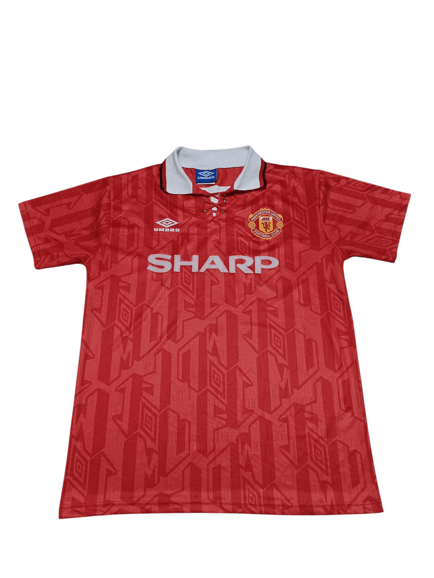 Umbro CANTONA MANCHESTER UNITED 1992 VINTAGE UMBRO SOCCER JERSEY Size US L / EU 52-54 / 3 - 2 Thumbnail