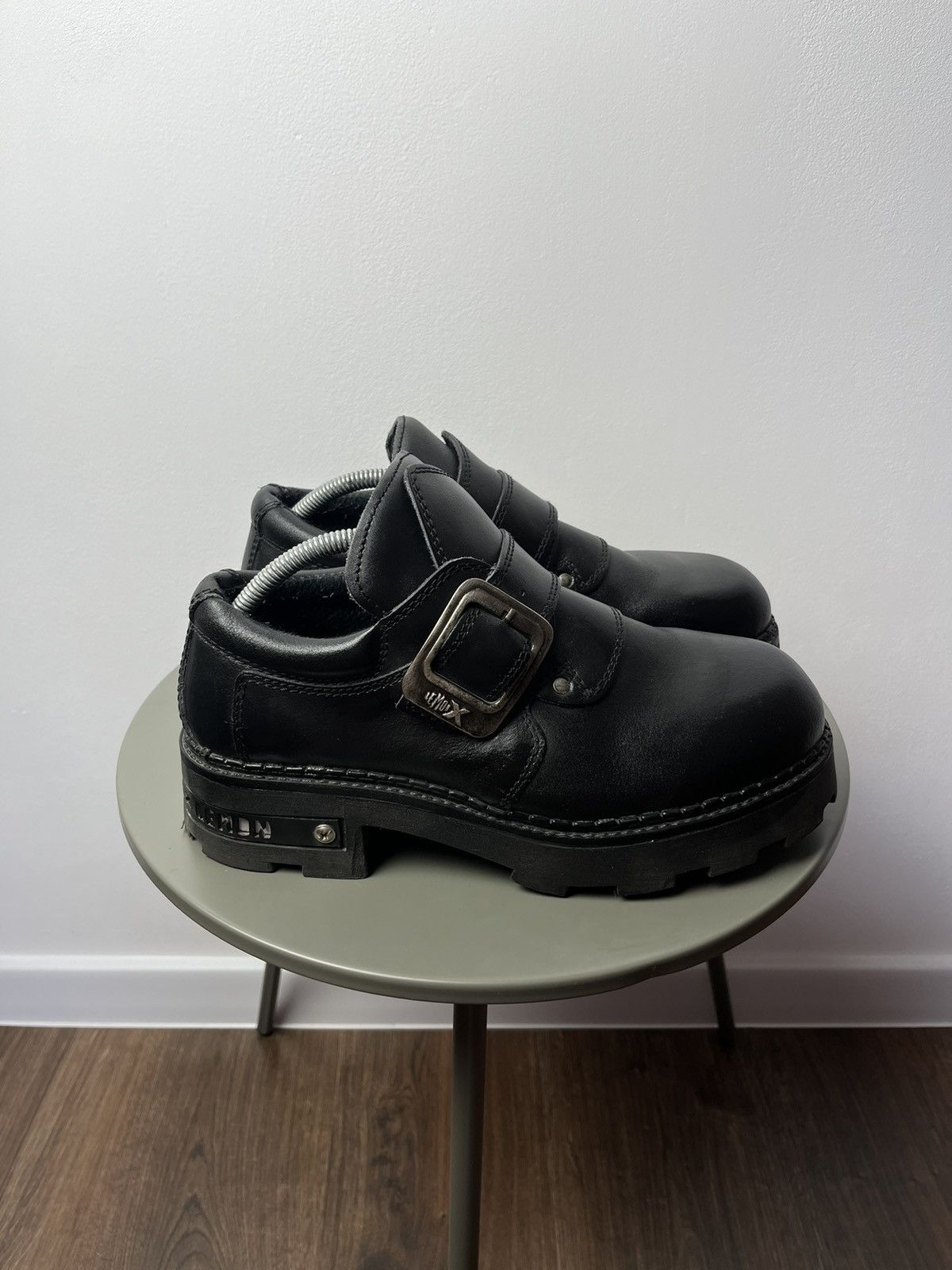 Japanese Brand Heavy Sole Buckle Boots – Platform Punk / Avant-Garde Opium Size US 10 / EU 43 - 2 Thumbnail