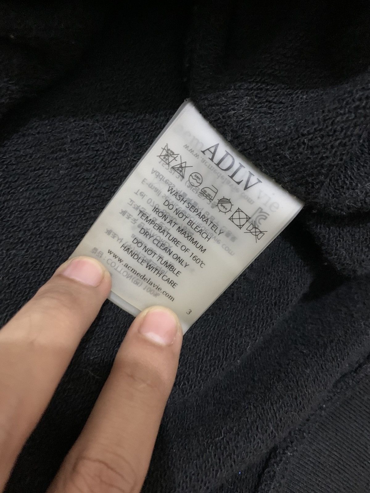 Acme Clothing LOG X ADLV HOODIE BLACK Size US XXL / EU 58 / 5 - 6 Thumbnail