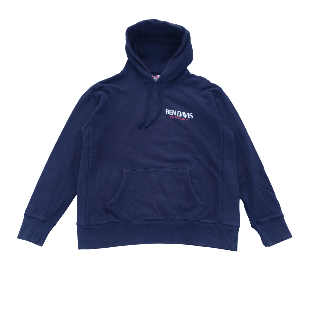 image of Ben Davis Big Logo Pullover Hoodie Jacket in Navy, Men's (Size XL)